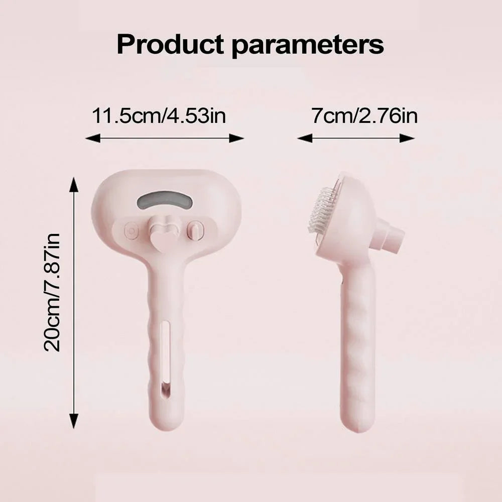 Plastic Pet Spray Grooming Comb with Water Mist for Dogs and Cats