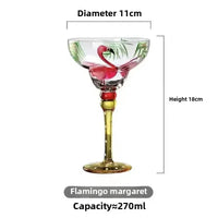 Handmade Colorful Margarita & Champagne Cocktail Glasses Set Creative Design for Home Bar Wedding Party Elegant Unique Drinkware - Buy online at  Vibe In Cart.