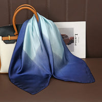 Square Satin Silk Scarf for Women, Casual All Seasons