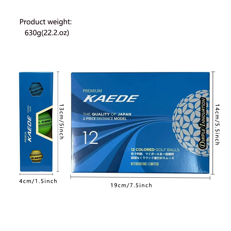 Set of 12 Two-Piece Distance Golf Balls for Women