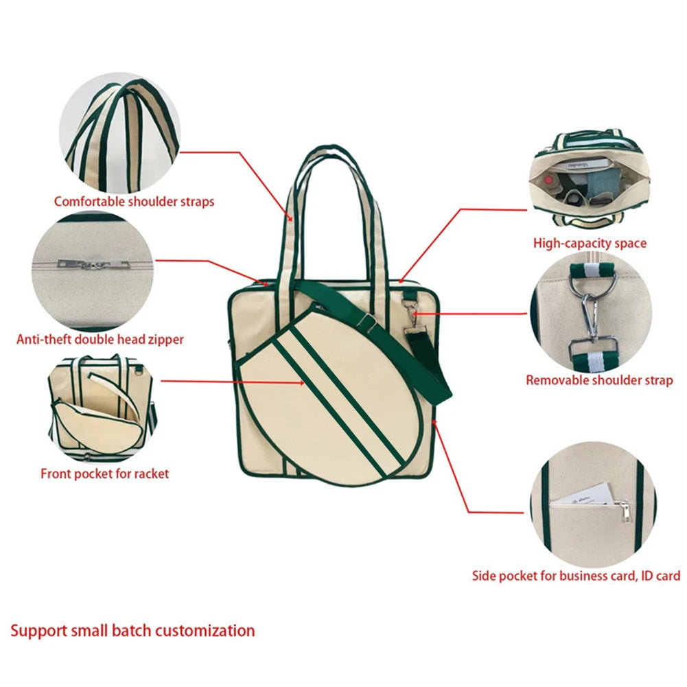 Tennis Racket Bag Large Tennis Racket Shoulder Bag Waterproof Sports Handbag Pickleball Bag for Men and Women - Buy online at  Vibe In Cart.