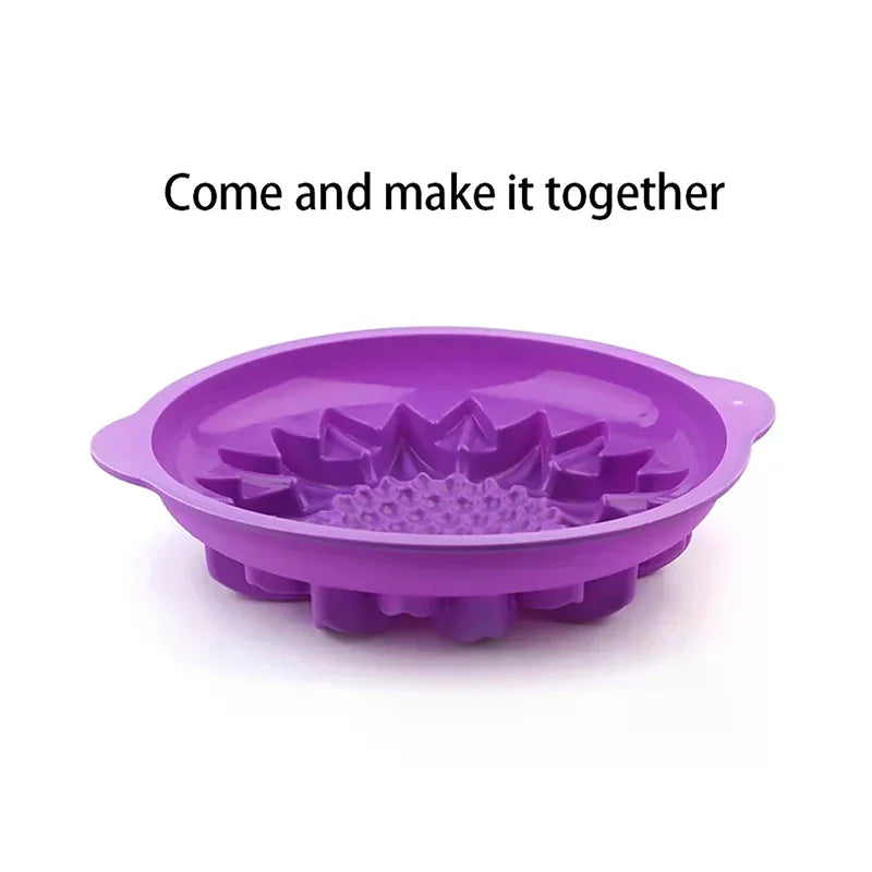 Sunflower Silicone Mold Cake Flower Pan 10Inch Cake Bakeware Baking Tools Round Bread Loaf Pizza Toast With Anti-scalding Handle - Buy online at  Vibe In Cart.