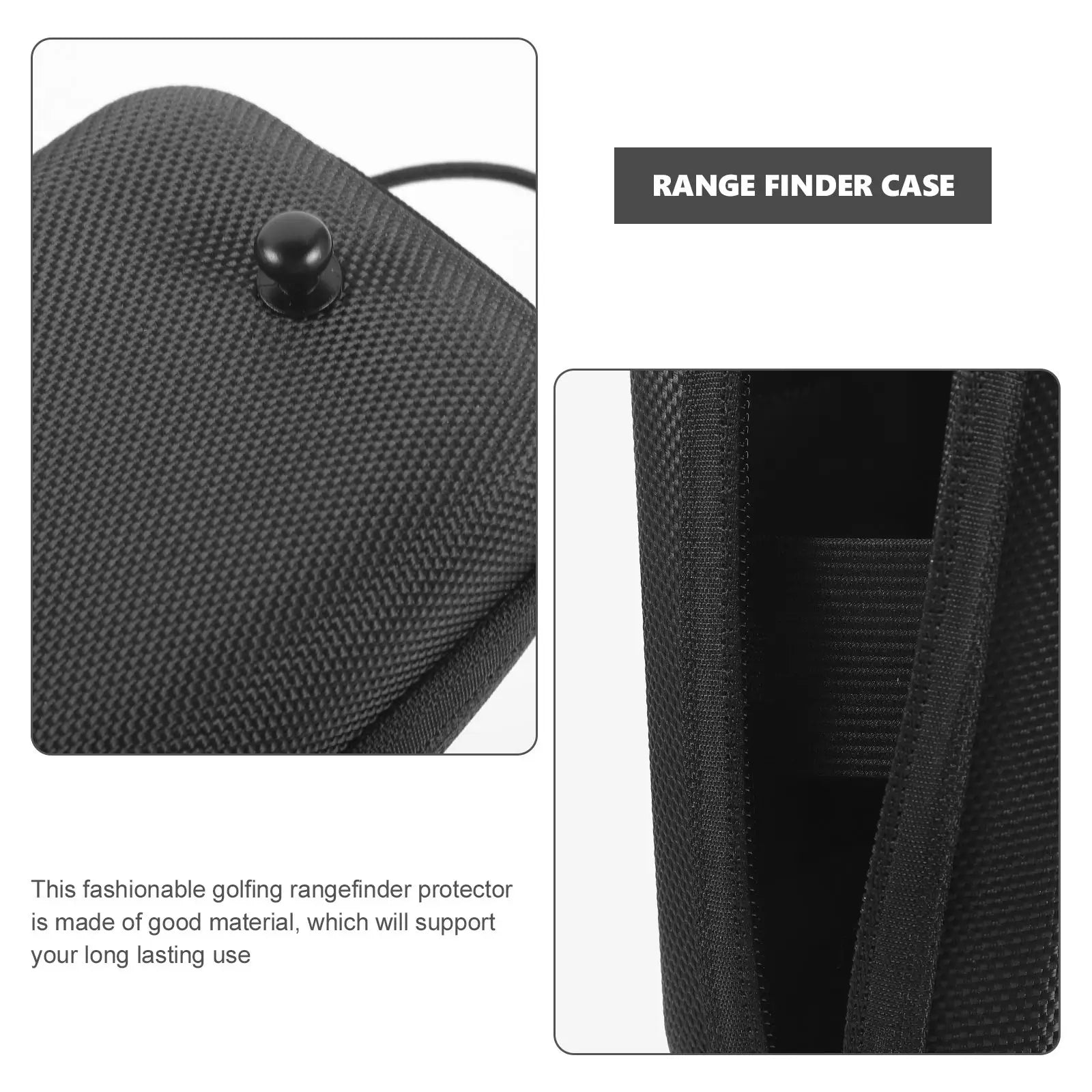 Black Shockproof Portable Golf Rangefinder Case in Canvas