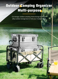 30-80L Outdoor Storage Box Camping Picnic Travel Aluminum Alloy Large Capacity Box Accessories Storage Bag Hiking Accessories - Buy online at  Vibe In Cart.