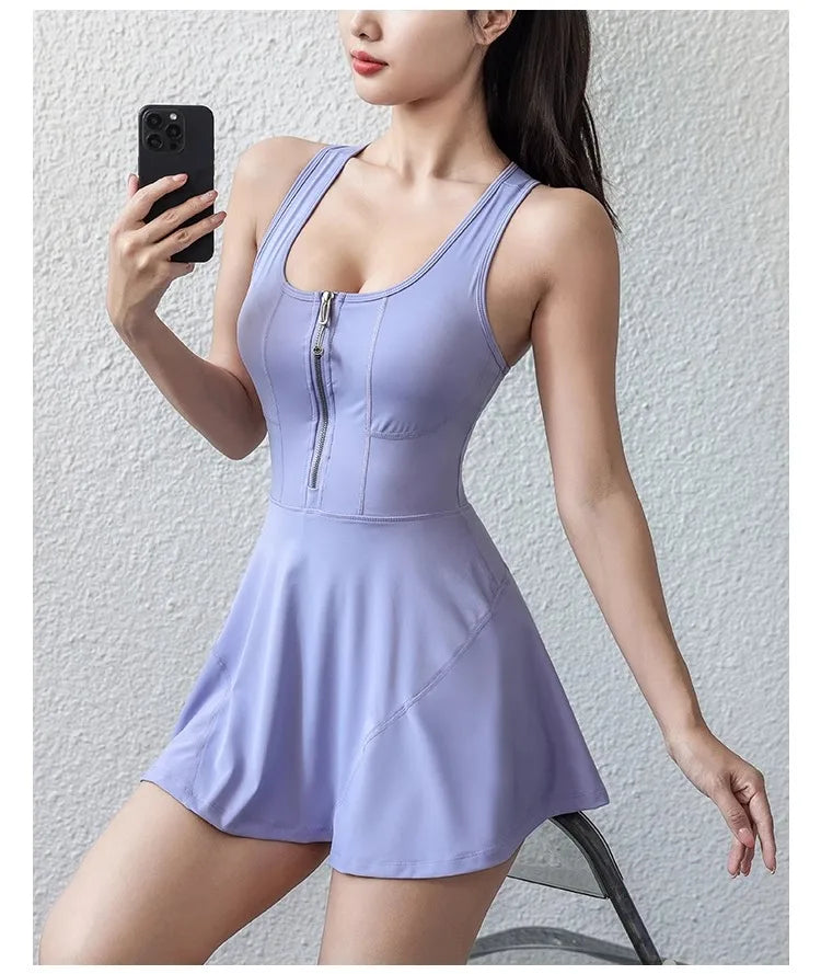 Women's PowerServe™ TennisTech Dress w/Tour-Guard™ Lining & FrontSeam™ ZipperCore® in MatchPro™ Stretch - Buy online at  Vibe In Cart.