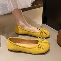 Women's Split Toe Ballet Flats With Slip-On Closure