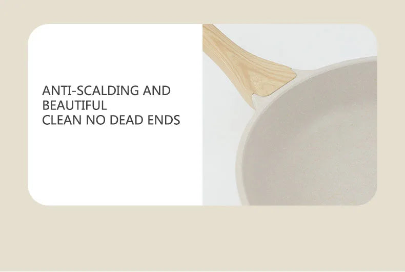 Durable Frying Pan Wok Pan Non-stick Ceramic Pot Induction Gas Stove Universal Cookware Steak Cooking Saucepan Nonstick Pan - Buy online at  Vibe In Cart.