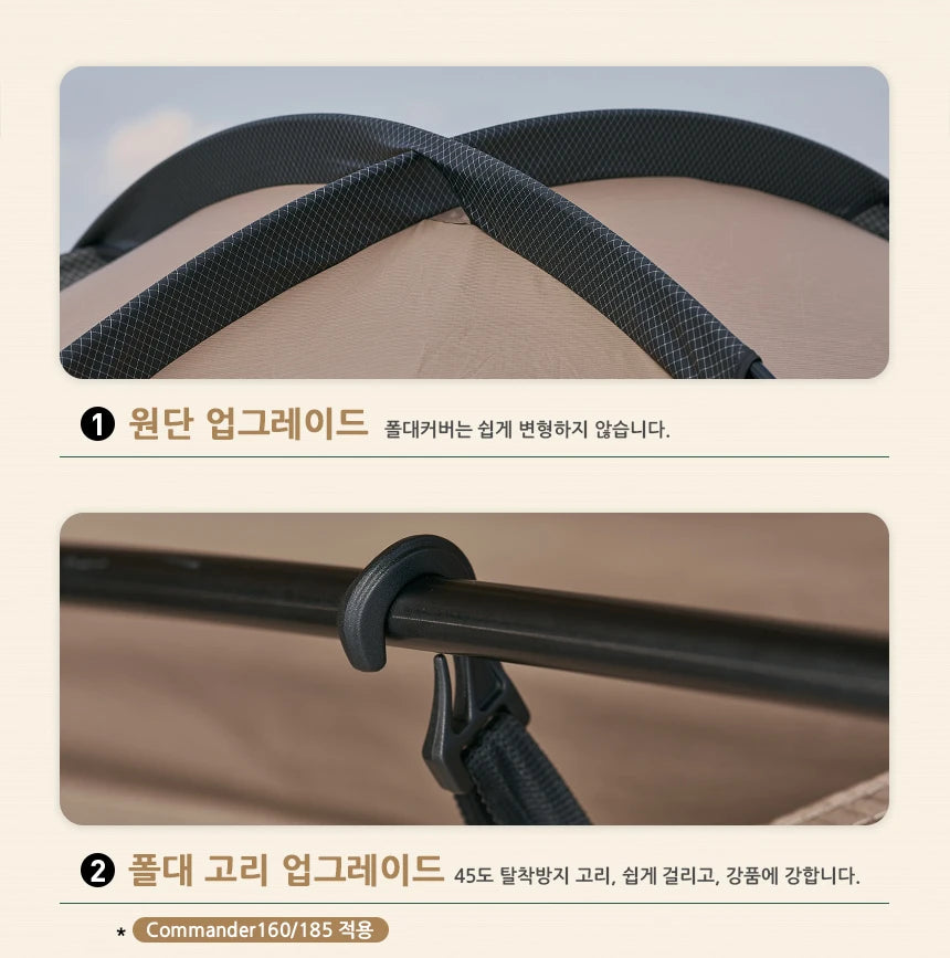 MOBI GARDEN Camping Tent Commander Dome Tent Shelter Waterproof Windproof Ultra-light 70D Nylon 160/185/245CM - Buy online at  Vibe In Cart.