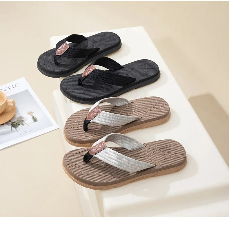 Crestar Summer Flatform Sandals For Men Outdoor Non-slip Beach Flip Flops Fashion New Soft Casual Home Slippers Bathroom Slides - Buy online at  Vibe In Cart.
