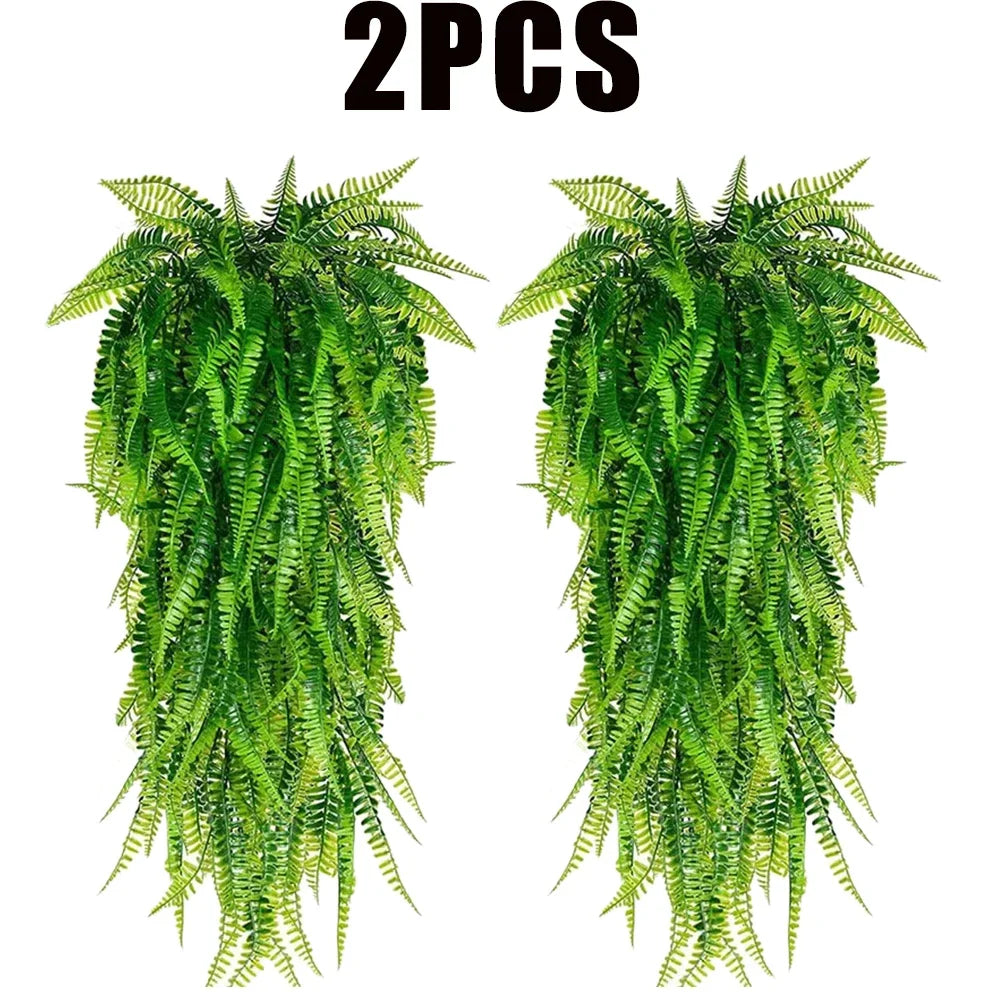 Artificial Fern Grass Persian Leaves Hanging Vines Simulation Greenery Home Decor Lifelike Indoor Plants Wall Room Decoration - Buy online at  Vibe In Cart.