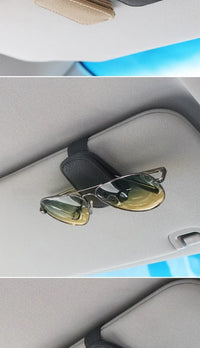 1Pcs Sunglasses Holder Is Suitable for Car Sunshades Magnetic Leather Sunglasses Clip and Ticket Clip Car Sunshade Accessories - Buy online at  Vibe In Cart.