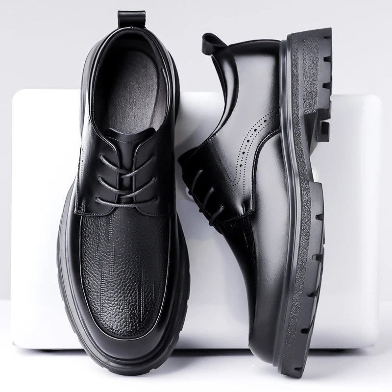 2025 New Classic Shoes for Men, Authentic Calfskin Brogue Formal Shoes for Men Handcrafted Men's Oxford Shoes Business Formal - Buy online at  Vibe In Cart.