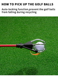 6FT/15FT Golf Ball Retriever, Telescopic Aluminum Pole, Durable and Lightweight, Easy to Use, Ideal for Quick Ball Retrieval - Buy online at  Vibe In Cart.