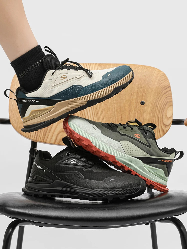 HOBIBEAR Hiking Walking Shoes for Men Women Elastic Band Non Slip Sneakers Comfortable Outdoor Travel Running Shoes - Buy online at  Vibe In Cart.