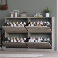 Compact Shoe Storage Cabinet with 4 Drawers, Space-Saving Shoe Rack for Home Entrances and Living Spaces - Buy online at  Vibe In Cart.