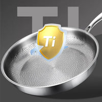 26/28/30cm German Pure Titanium Frying Pan Non-stick Frying Pan Uncoated Fish Scale Hammer Pattern Titanium Alloy Cookware - Buy online at  Vibe In Cart.