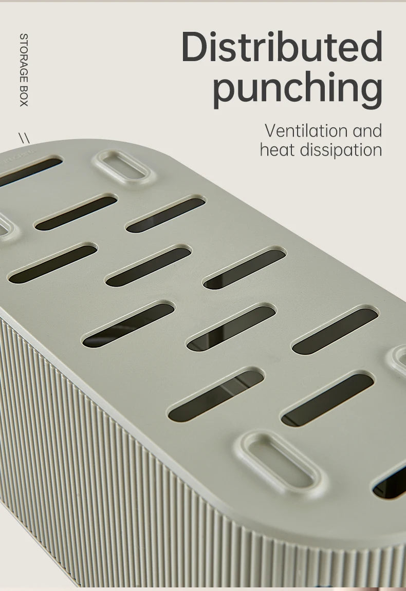 Rectangle Wire and Cable Storage Organizer Box for Earphone and Electric Wires