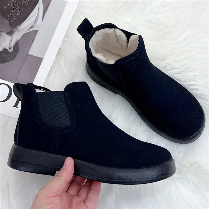 Crestar Winter Fur Snow Boots For Women Outdoor Warm Comfort Fuzzy Cotton Shoes Fashion Plush Ladies Boots Fluffy House Slippers - Buy online at  Vibe In Cart.