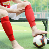 1 Pair Hight Elasticity Soccer Protective Socks Without Feet Kids Adults Shin Pads Guard For Football Sport Leg Support Sleeves - Buy online at  Vibe In Cart.