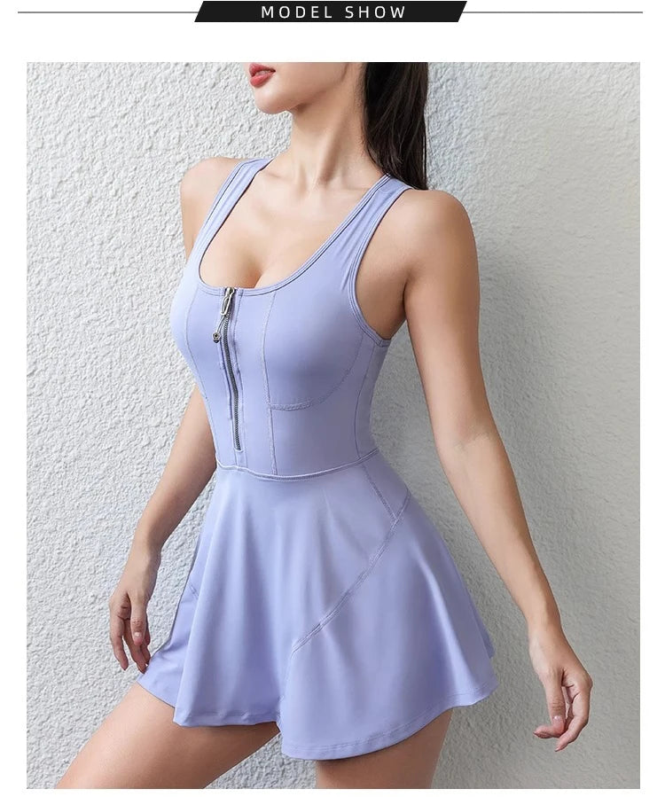 Women's PowerServe™ TennisTech Dress w/Tour-Guard™ Lining & FrontSeam™ ZipperCore® in MatchPro™ Stretch - Buy online at  Vibe In Cart.