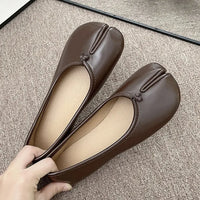 Women's Split Toe Ballet Flats With Slip-On Closure
