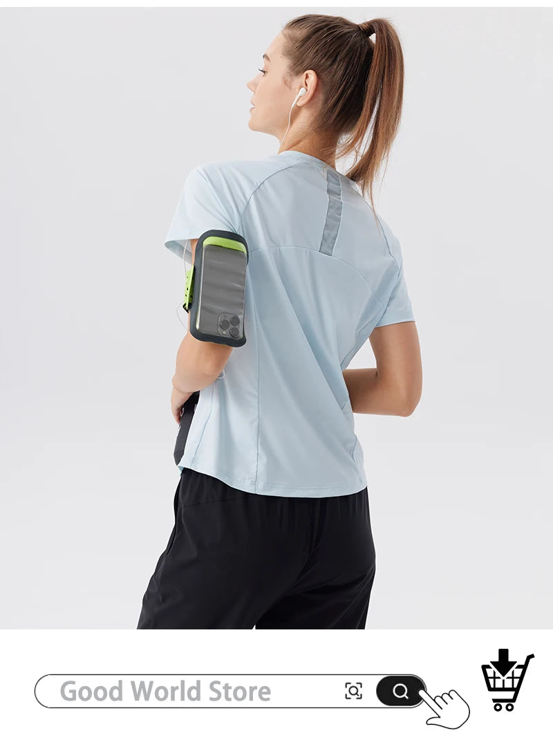 Summer Women's Tennis Sports T-Shirt Gym Running Fitness Training Sportswear Golf Yoga Shirts Quick Dry Breathable Top - Buy online at  Vibe In Cart.