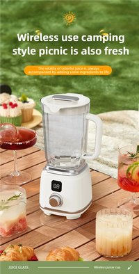 Multifunctional Electric Juicer with 10 Blades and 3000mAh Battery