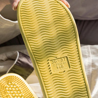 Summer Slippers for Men PVC Massage Non Slip Solid Color Comfortable Durable Bathroom Shoes Cool Pool - Buy online at  Vibe In Cart.