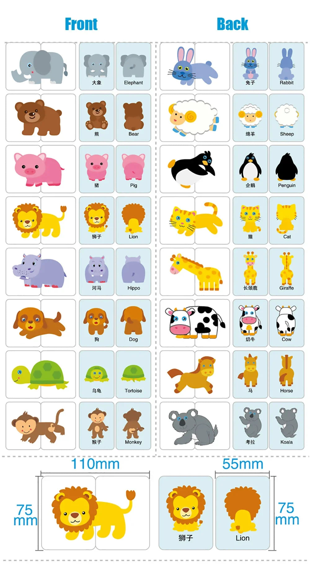 Baby Cognition Puzzle Toys Toddler Kids Iron Box Cards Matching Game Cognitive Card Car Fruit Animal Life Puzzle Gift