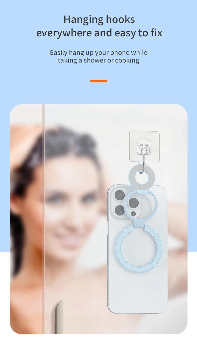 Universal Double Sided Magnetic Ring Phone Holder and Stand