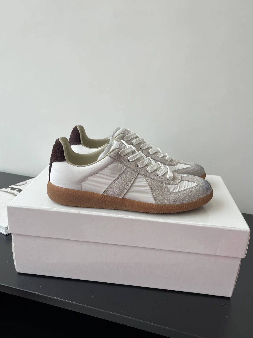 High quality leather flat casual sports shoes for men lace up white shoes luxurious German training board shoes for women flats - Buy online at  Vibe In Cart.