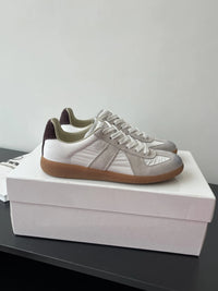 High quality leather flat casual sports shoes for men lace up white shoes luxurious German training board shoes for women flats - Buy online at  Vibe In Cart.