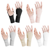 Women Half Finger Glove Cool Breathable Sun UV Protector Golf Glove Ice Silk Hollow Palm Elastic for Outdoor Practice - Buy online at  Vibe In Cart.