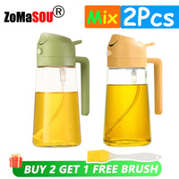 1-4Pc 2-in-1 Sprayer Pourer Oil Empty Bottle Plastic Oil Container Dispenser Vaporizer Kitchen Barbecue Camping Cooking Utensils - Buy online at  Vibe In Cart.