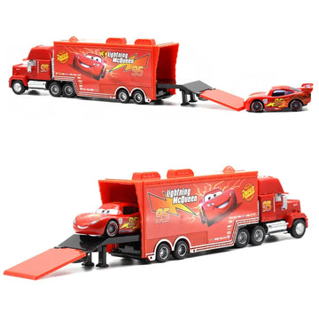 Disney Pixar Cars Toys Lightning McQueen Jackson Diecast Vehicle King Mike Uncle 1:43 Truck Trailer Model Toy Gifts - Buy online at  Vibe In Cart.