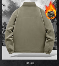 Men's Outdoor Fleece Jacket Thickened Autumn Winter Casual Versatile Comfortable Style Zipper Closure Long Sleeve Unisex Outwear - Buy online at  Vibe In Cart.