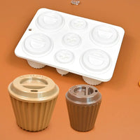 Cup Shape Mousse Cake Mold Bakeware Set Striped or Smooth Coffee Cup Design Silicone Cake Mold Chocolate Dessert Baking Tools - Buy online at  Vibe In Cart.