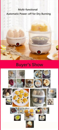 Multifunctional Electric Egg Cooker with Double Layers