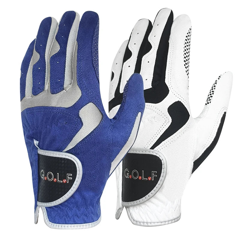 GvOvLvF 1pc Golf Gloves men Professional Breathable Blue White Soft Fabric Left Right Sports Non-slip Glove For Golfer Gift New - Buy online at  Vibe In Cart.