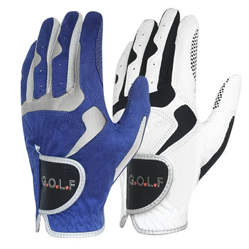 GvOvLvF 1pc Golf Gloves men Professional Breathable Blue White Soft Fabric Left Right Sports Non-slip Glove For Golfer Gift New - Buy online at  Vibe In Cart.