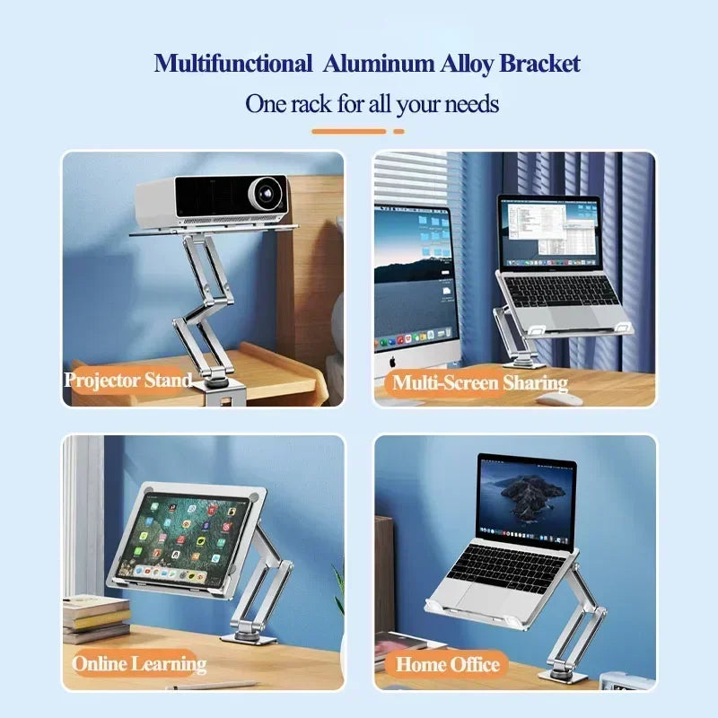 Adjustable Laptop Arm Mount for Desk with 360 Degree Rotation for Up to 17 Inch Laptops
