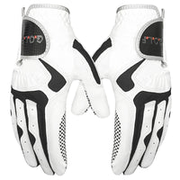 Men's Breathable Fabric Golf Gloves, Blue and White, 1 Piece