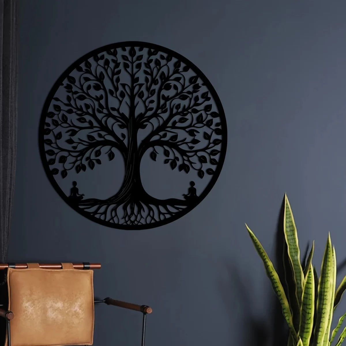 [Nature Tree] Retro Iron Tree of Life Wall Art 1pc, Metal Laser Cut Line Art, Nature-Inspired Home Decor - Buy online at  Vibe In Cart.