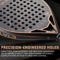 AMASPORT 18K Carbon Cubic Padel Racket Diamond Shape with 3D-Textured Surface Smarter System for Enhanced Control Padel Racquet - Buy online at  Vibe In Cart.