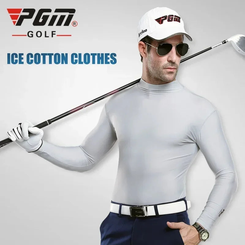 PGM Men's Sun Protection Golf Shirt Underwear Long Sleeve Cooling Ice Silk T-shirts Anti-UV Soft Apparel For Men YF202 - Buy online at  Vibe In Cart.