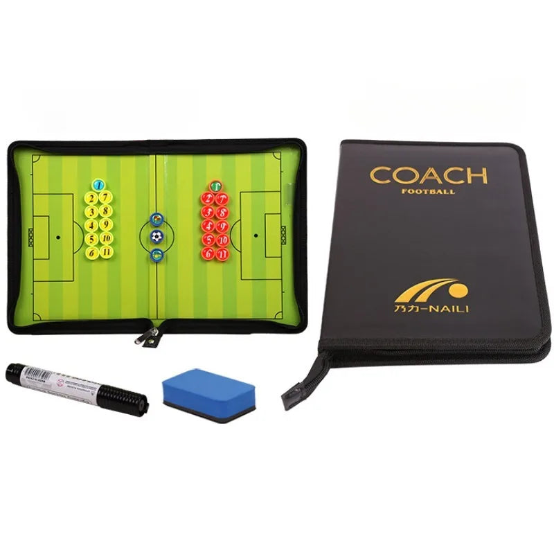 Foldable magnetic tactical board  football training tactical clipboard football coach tactical board set with large board eraser - Buy online at  Vibe In Cart.