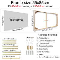 50x70 60x90 60x120cm Canvas Frame Wooden Frames Wooden Photo Oil Painting Canvas Diamond Painting Frames Canvas Wood Wall Frame - Buy online at  Vibe In Cart.