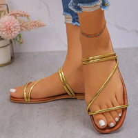 Summer Elegant Round Toe Sexy Flat Casual Sandals, Fashionable and Best Sellingnew Comfortable Plus Size Women's Shoes - Buy online at  Vibe In Cart.
