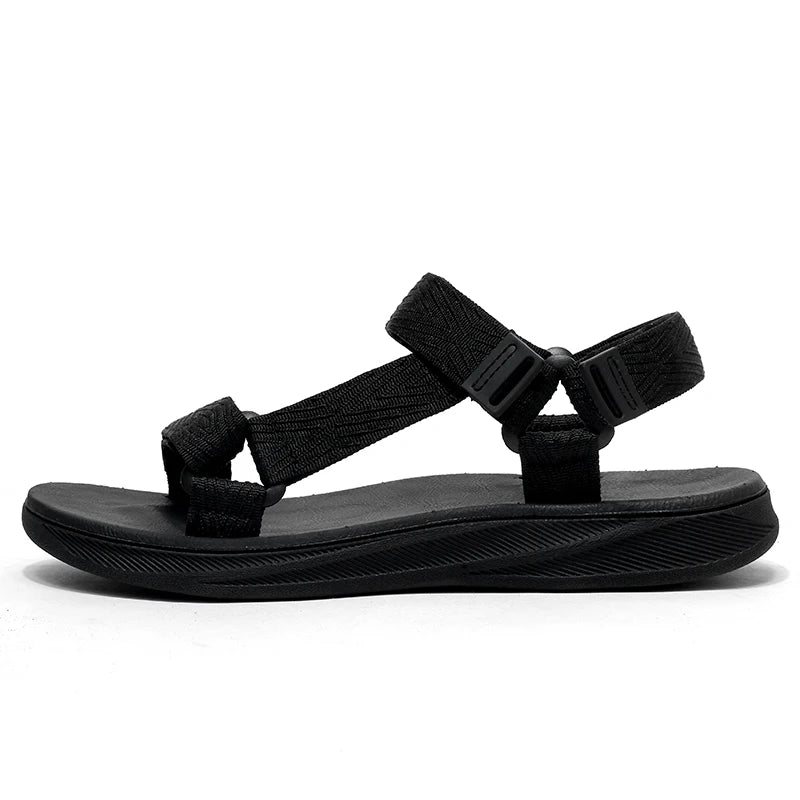 Black Men's Outdoor Casual Arch Support Sandals Anti-Slip Breathable Beach Holiday Sports Sandals for Summer Walking Size 40-45 - Buy online at  Vibe In Cart.