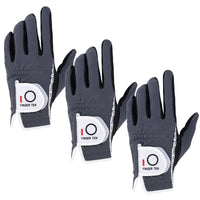 Men's Performance Mesh Golf Gloves 6 Pack in Black, Gray, Green